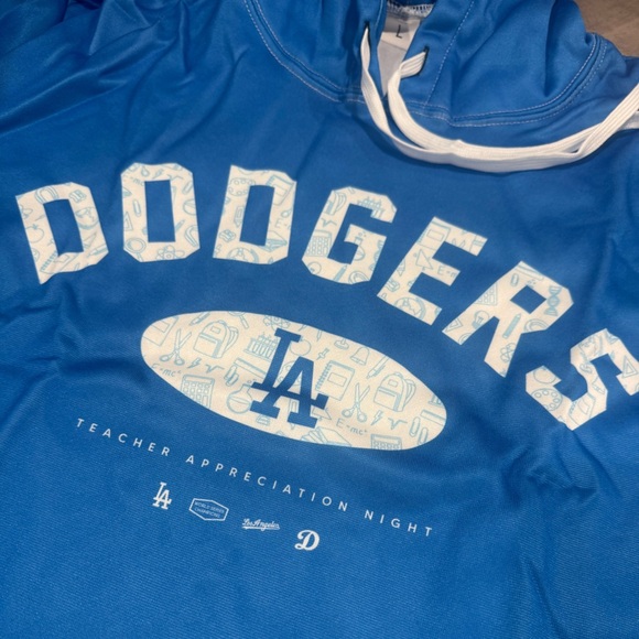 Blue Dodgers “TEACHER’S LIMITED EDITION ”Hoodie- collectable, unique,fun,rare⚾️🧢 - Picture 11 of 12